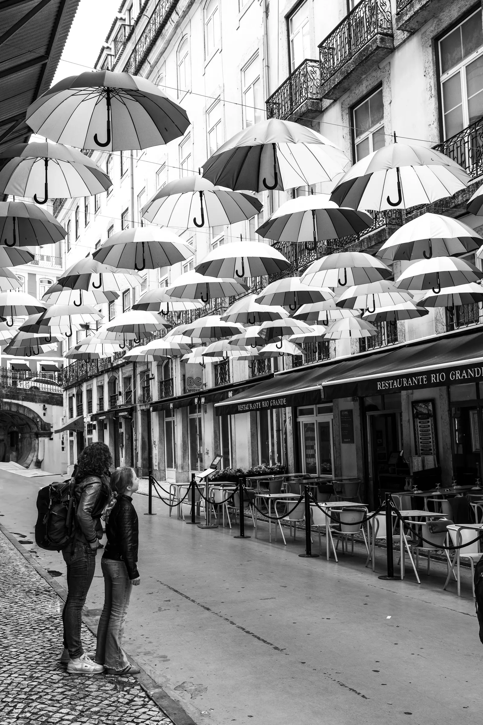Parasols above Lisbon