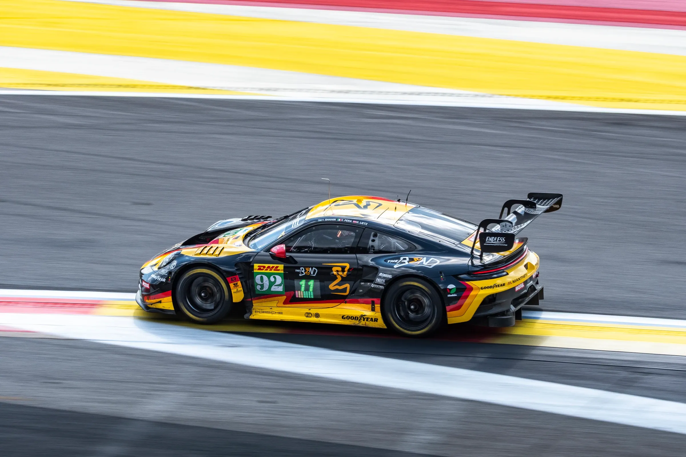 Porsche at full speed